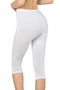Not Burning Sweat - Moisture Absorbent Lycra Below Knee Capri Leggings under Skirt Leggings - No Trace Elastic - 4