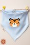 Baby Boy Newborn Combed Organic Cotton Cute Animals Printed Baby Bib Set of 6 - 3