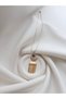 Steel Necklace - Clover Crescent Tassel Necklace - Design Necklace - Pendant Necklace - - 3