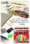 36 Colors Dry Paint Fatih 25X35Cm Ring Binder Spral Picture Notebook Dough Eraser Pencil Sharpener 15 Sheets Picture D