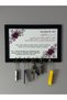 Wooden Framed Islamic Key Hanger Wall Keychain & Keychain Hanger with Surah Al-Fatiha Prayer - 2