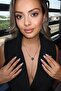 Silver Color Ball Detailed Y Necklace - 2
