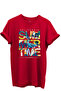 California Summertime and Tropical Parrot and Palm Pattern 100% Cotton Regular Fit Unisex T-Shirt