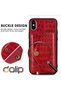 Husa pentru iPhone XR, Multifunction, TPU+Piele , Rosu - 3