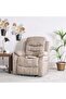 Adric 1 Seater Airleather Manual Recliner - Light Brown L82xW80xH98cm