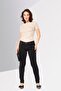 Women Regular Fit Solid Stretchable Jeans, Black - 4