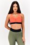 Women Lightly Padded Training Sports Bra, Orange