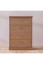 Zirco Chest of 4 Drawers - Brown Oak - Stylish & Durable Bedroom Storage - 2-Year Warranty - 3