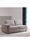 Odum 2 Seater Fabric Sofa with Left Arm - Brown L184xW99xH90cm