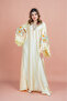 Shimmer Detail Sleeves Embroidered Jalabiya