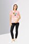 Women Crew Neck Short Sleeves Tie Dye T-Shirt, Multicolor - 2