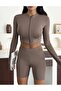 Slim Fit High Waist Recovery Crop Seamless Women's Tights Set - 2