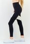Women Sportswear Fit Brand Logo Training Leggings, Black - 2