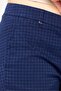 Women Regular Houndstooth Straight Pants, Navy - 3