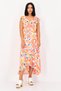 Women Petite Floral Print Ruffle Wrap Dress, Multicolor