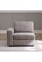 Odum 1 Seater Fabric Sofa with Left Arm - Brown L103xW99xH90cm - 2