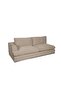 Paddington 2 Seater Left-Arm Fabric Modular Sofa – Mélange Brown L221xW103xH66cm - 2