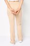 Women Regular Fit Textured Flare Pants, Light Beige - 4