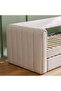 Jones 90X200 Upholstered Day Bed With 90X200 Trundle Bed-Light Grey L250xW97xH83.7cm - 5
