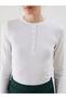 Lcwaikiki Classic White Crew Neck Women's T-Shirt - 3