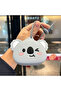 Silicone Pacifier Storage and Carrying Box with Adjustable Strap Blue Koala Pattern - 4