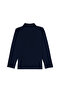 Girl's Navy Blue Polo Neck Basic Sweatshirt 50316836-Vr033 - 4