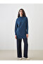 Petrol Stand Collar Women's Knitwear Tunic - 5