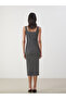 Lcw Vision U-Neck Striped Bodycon Dress - 4