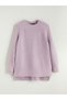 Alita City Lcw Modest Purple Knitwear Plain Loose & Baggy Women's Tunic with a Difference - 5