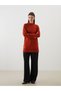 Vizyon New Season Stand Collar Women's Knitwear Tunic - 3