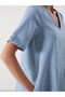Nevavm V-Neck Jean Dress with a Difference - 3