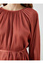 Nevavm Women's Textured Tunic with Oval Collar and Contrast - 5