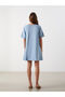 Nevavm V-Neck Jean Dress with a Difference - 4