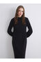 High Collar Knitwear Dress - 3