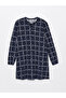 Lcw Gracenavy Blue Tie Neck Patterned Women's Tunic - 6