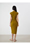 Nevavm Textured Shirred Shirt Dress with a Difference - 4