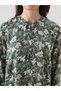 Lcw grace green crew neck floral a-line dress - 3