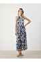 Nevavm Halter Neck Floral Dress with a Difference