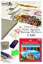 24 Colors Dry Paint 25X35Cm Ring Binder Spral Painting Notebook Dough Eraser Pencil Sharpener 15 Sheets Gouache Resi