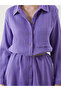 Trendlucky Textured Muslin Shirt Dress with a Difference - 3