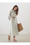 Nevavm Striped Shirt Dress with Belt and Waistband - 2