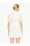 Two Mt Shop Quality Embroidered Belted Mini Shirt Dress - 4