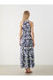 Nevavm Halter Neck Floral Dress with a Difference - 4