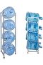 Water Bottle Storage Stand, 35X105 Cm Silver Four Gallon Rack By Pallam, Ej 31175 - 5