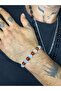 Aries Double Color Glass Natural Stone Bracelet