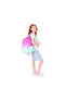 Rainbow Girl's Three Compartment Primary and Secondary School Bag - Pink Green Color Transition - K1798 - 7
