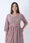 Women's Bamboo Micro Fabric Zippered Stylish Velvet Dress / Mink 3468 - 6
