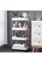 4-Tier Multipurpose Cart Rolling Storage Shelves Kitchen Bathroom Organizer Rack Easy Installation W