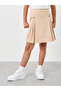 Plain Polo T-Shirt and Pleated Skirt Set - 4