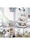 4-Tier Multipurpose Cart Rolling Storage Shelves Kitchen Bathroom Organizer Rack Easy Installation W - 3